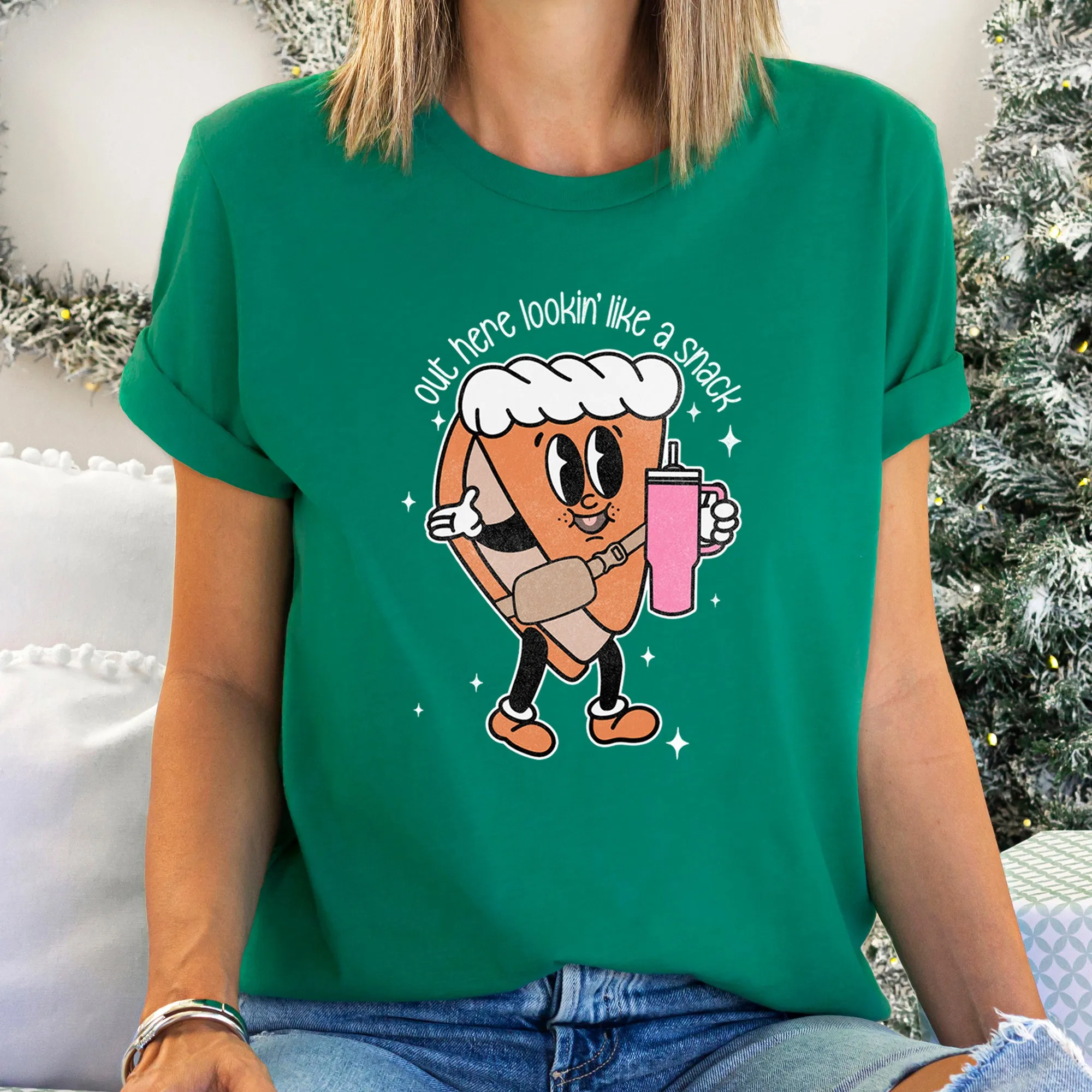 Out Here Looking Like A Snack, Pumpkin Pie, Thanksgiving, Super Soft Tees sold by Refinery Number One product image thumbnail 4