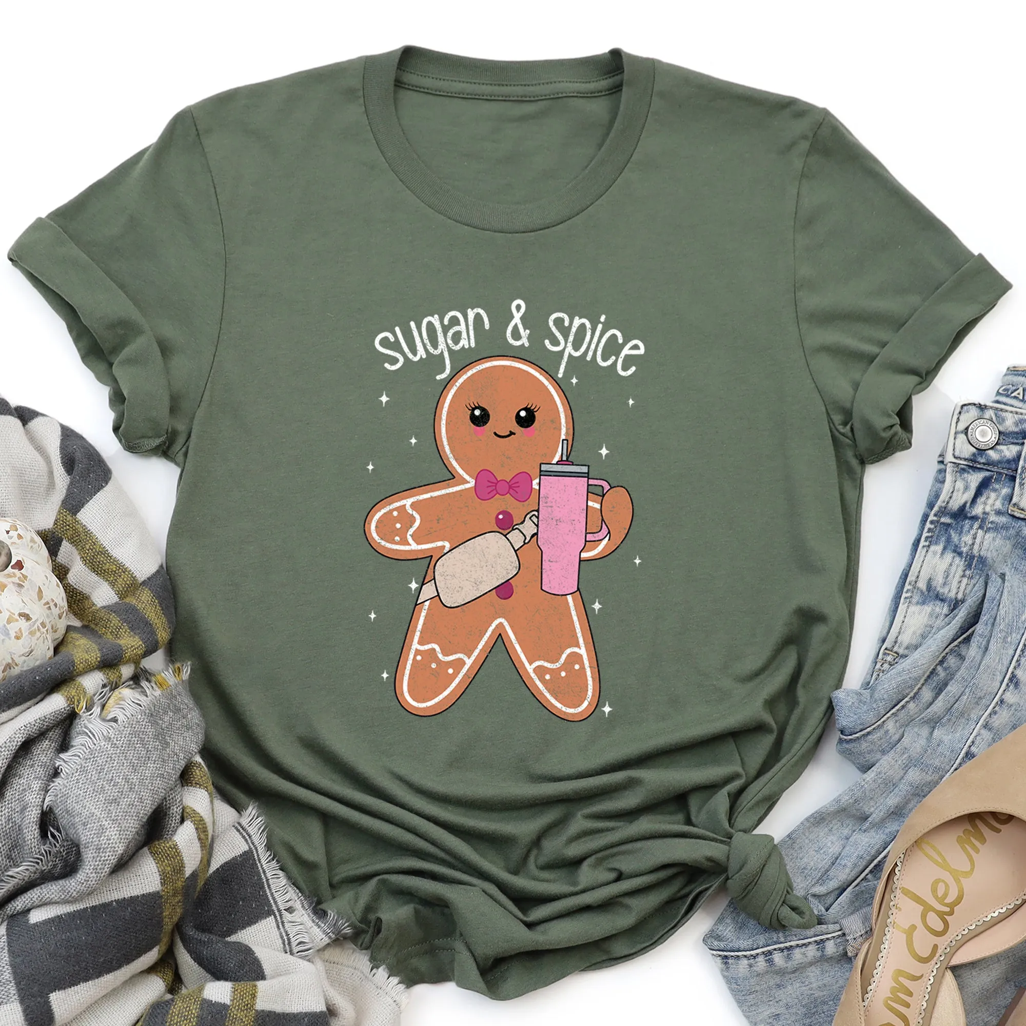 Super And Spice, Gingerbread Man, Stanley, Christmas Super Soft Tshirt sold by Refinery Number One product image thumbnail 5