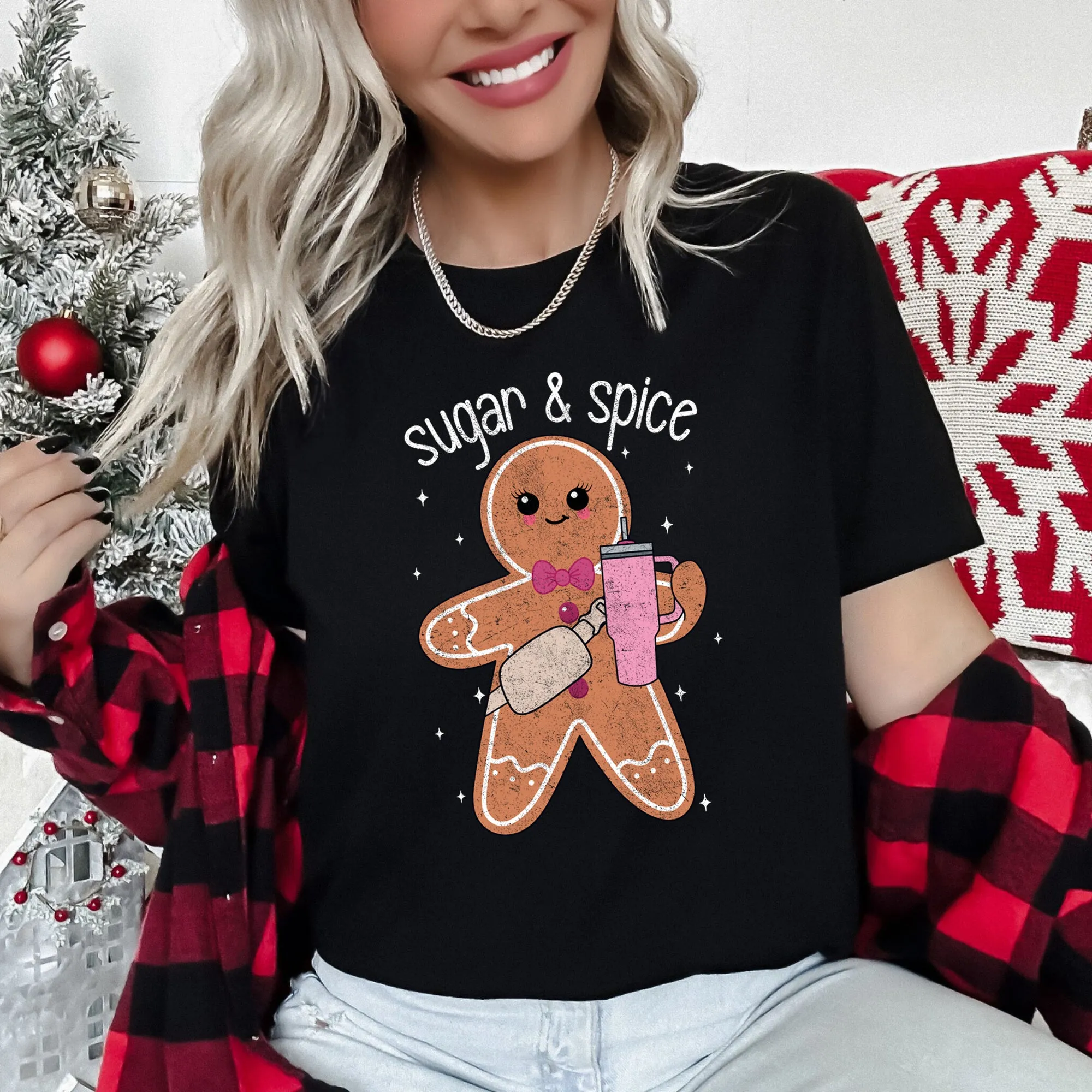 Super And Spice, Gingerbread Man, Stanley, Christmas Super Soft Tshirt sold by Refinery Number One