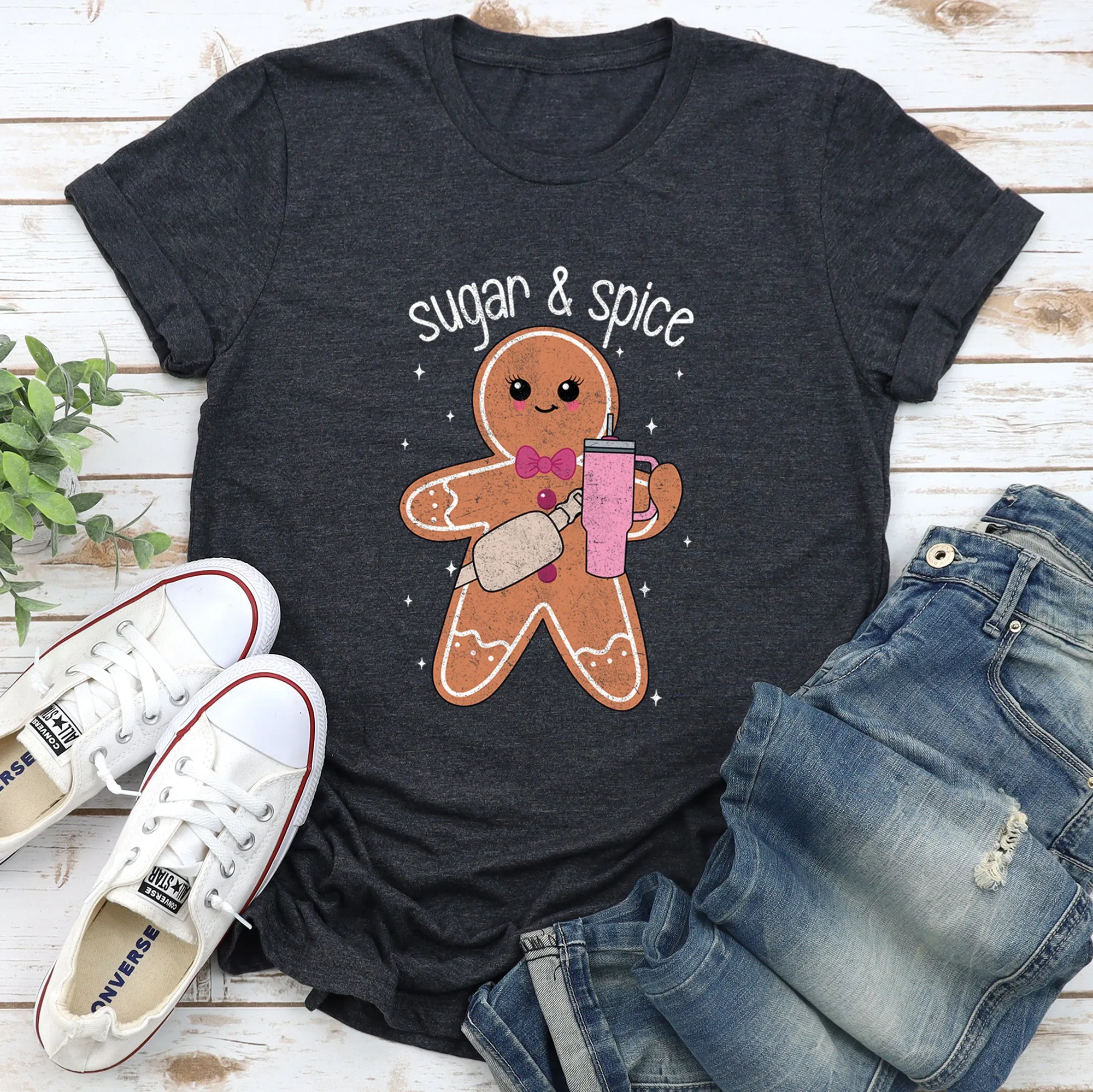 Super And Spice, Gingerbread Man, Stanley, Christmas Super Soft Tshirt sold by Refinery Number One product image thumbnail 3