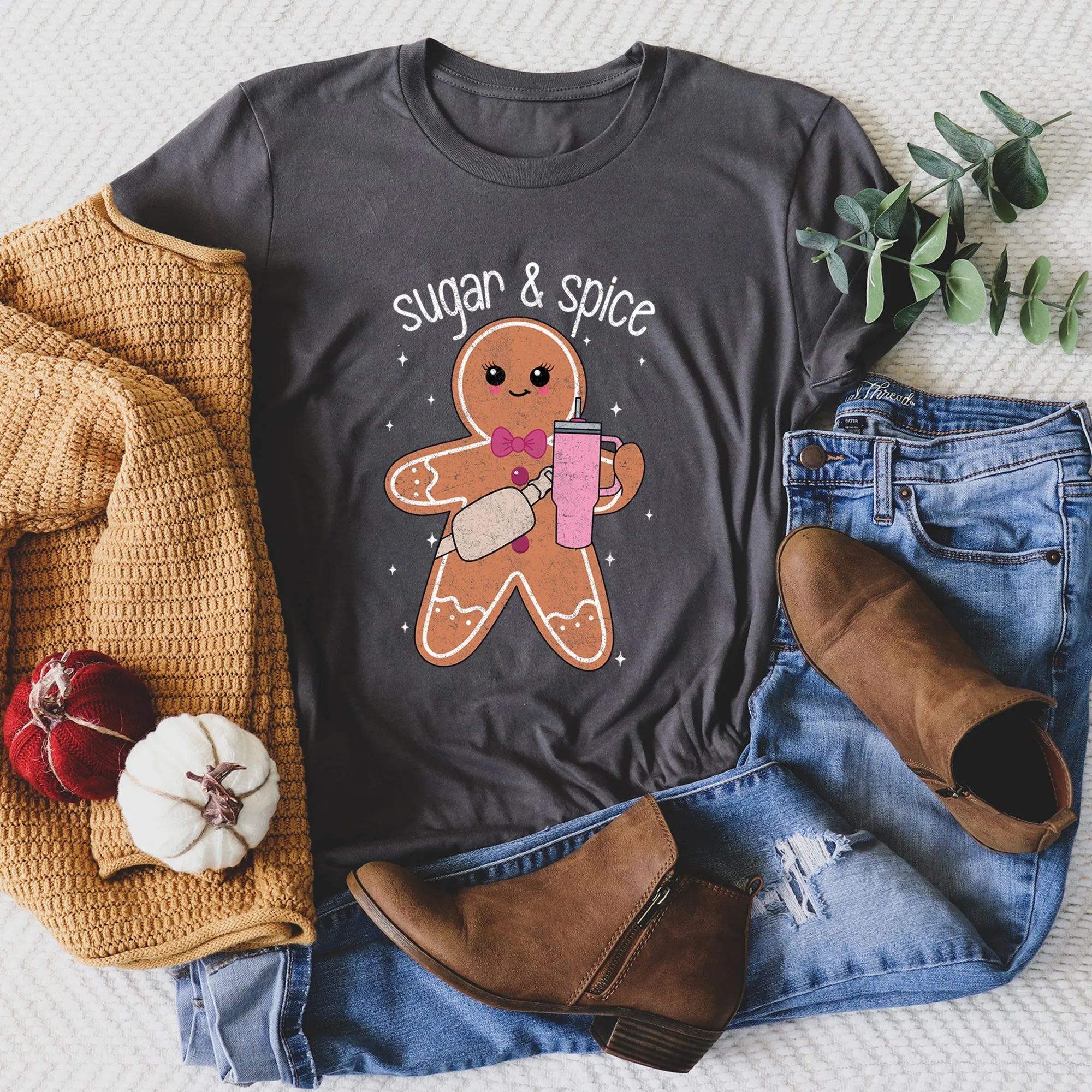 Super And Spice, Gingerbread Man, Stanley, Christmas Super Soft Tshirt sold by Refinery Number One product image thumbnail 2