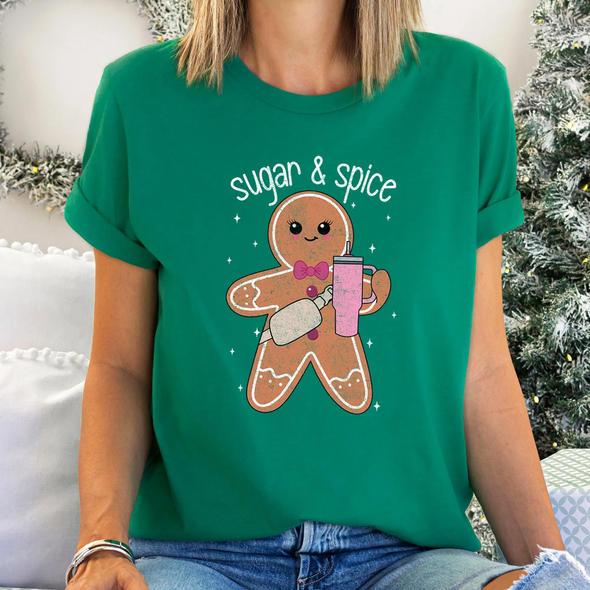 Super And Spice, Gingerbread Man, Stanley, Christmas Super Soft Tshirt sold by Refinery Number One product image thumbnail 4