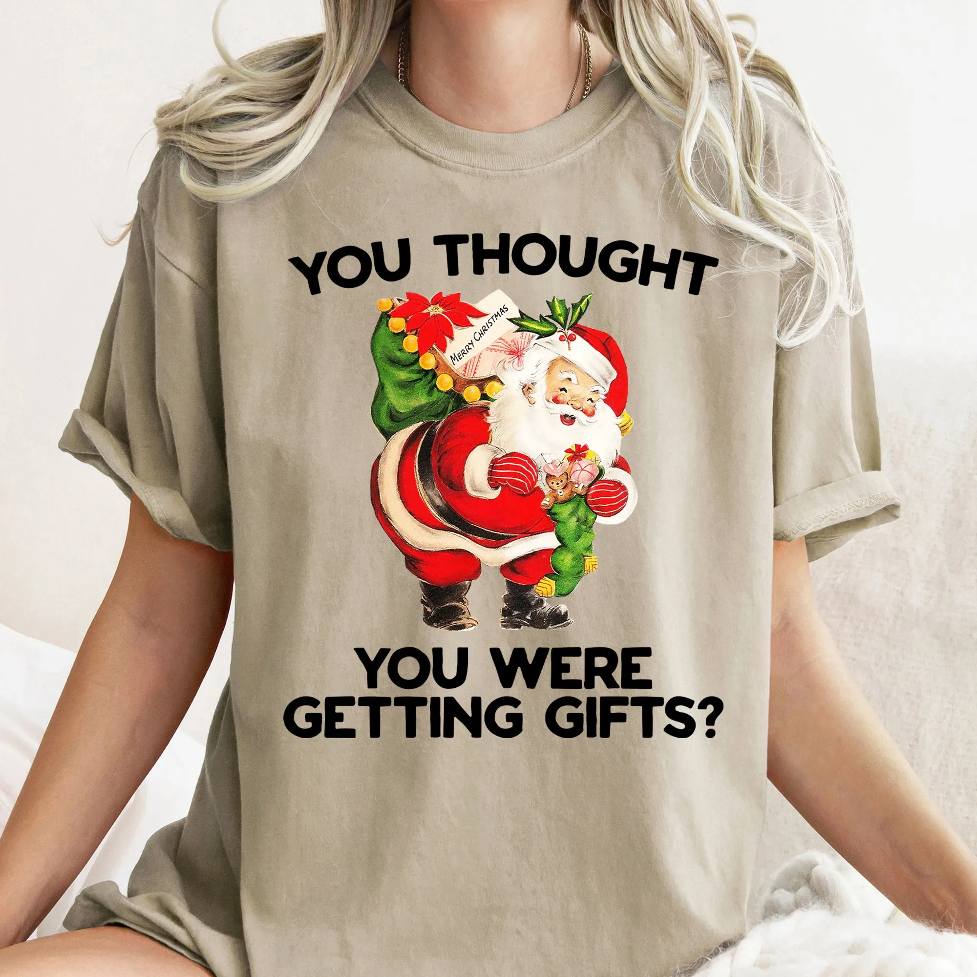 You Thought You Were Getting Gifts, Santa, Naughty, Christmas, Comfort Colors Tshirt sold by Refinery Number One product image thumbnail 5