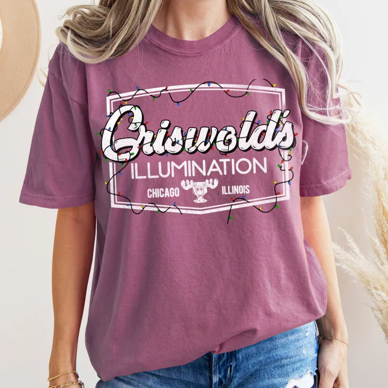Griswold's Illumination, Christmas Vacation, Retro, Classic, Movie, Comfort Colors, Tshirt sold by Refinery Number One