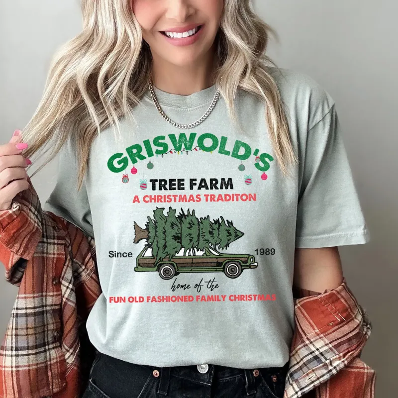 Griswold's Tree Farm, Christmas Vacation, Classic, Retro, Comfort Colors, Tshirt sold by Refinery Number One