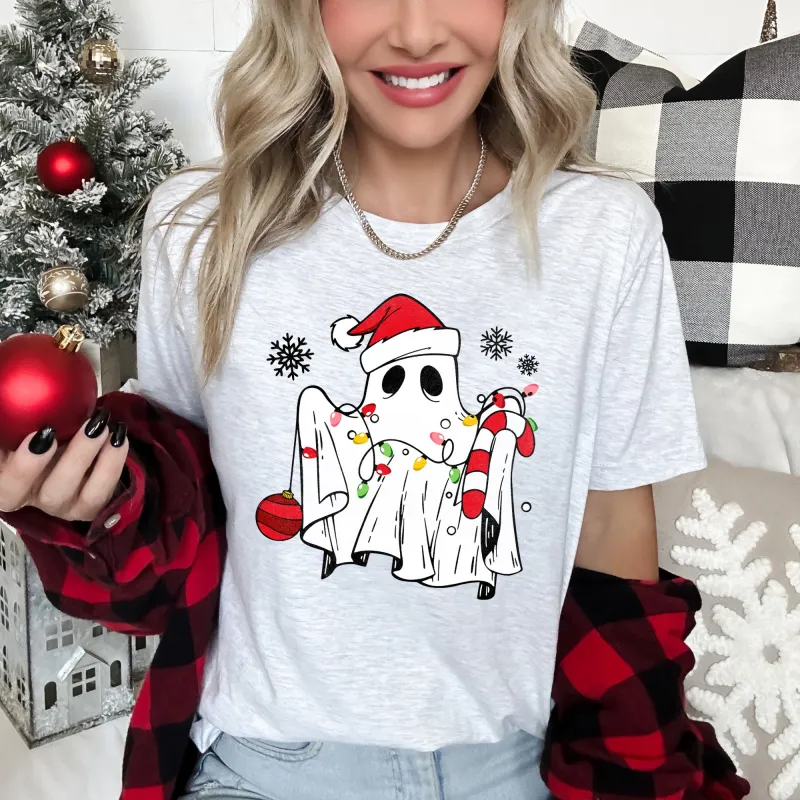 Cute-Ghost-Christmas Super Soft Tshirt sold by Refinery Number One