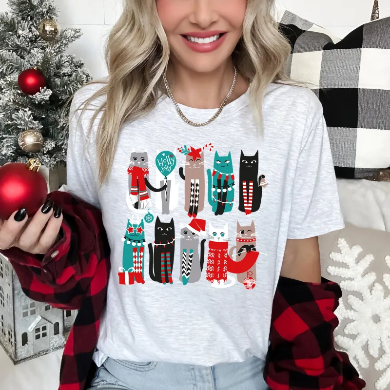 Christmas Cats, Cute Outfits, Pets Super Soft Tees sold by Refinery Number One