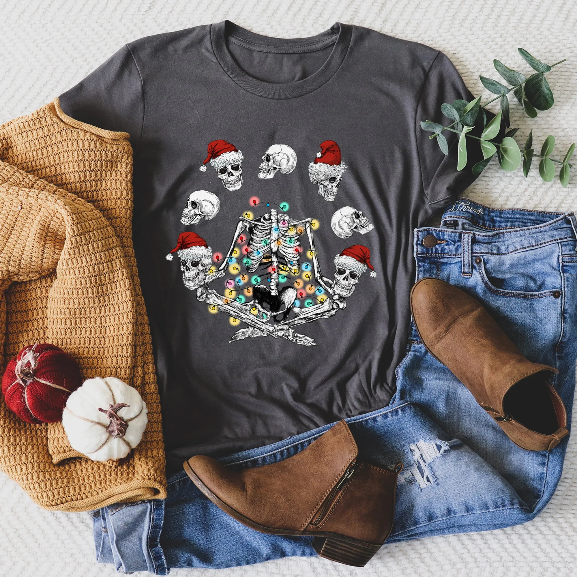 Skeleton Christmas, Juggling, Yoga, Santa Super Soft Tees sold by Refinery Number One product image thumbnail 3