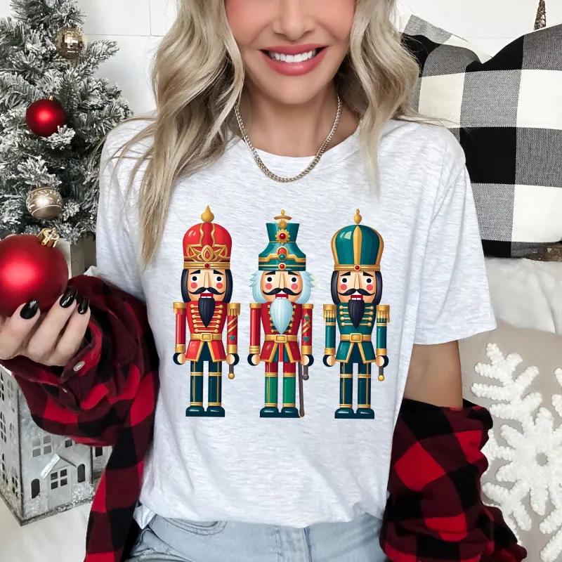 Retro Nutcrackers, Classic, Colorful Christmas Super Soft Tees sold by Refinery Number One