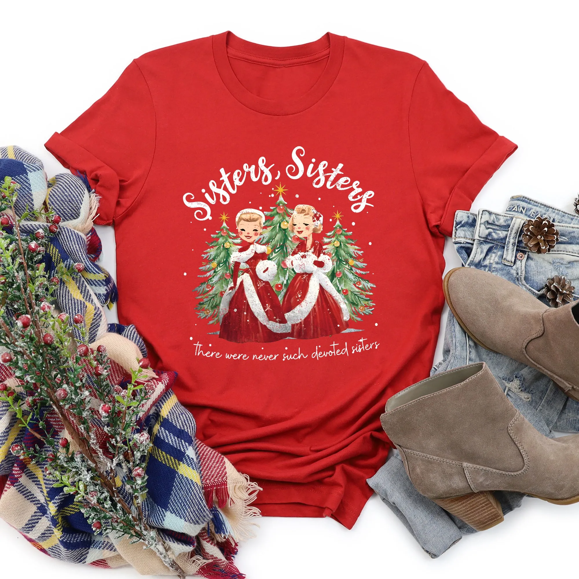 Sisters, White Christmas, Movie, Super Soft Tshirt, Classic, Musical sold by Refinery Number One product image thumbnail 4