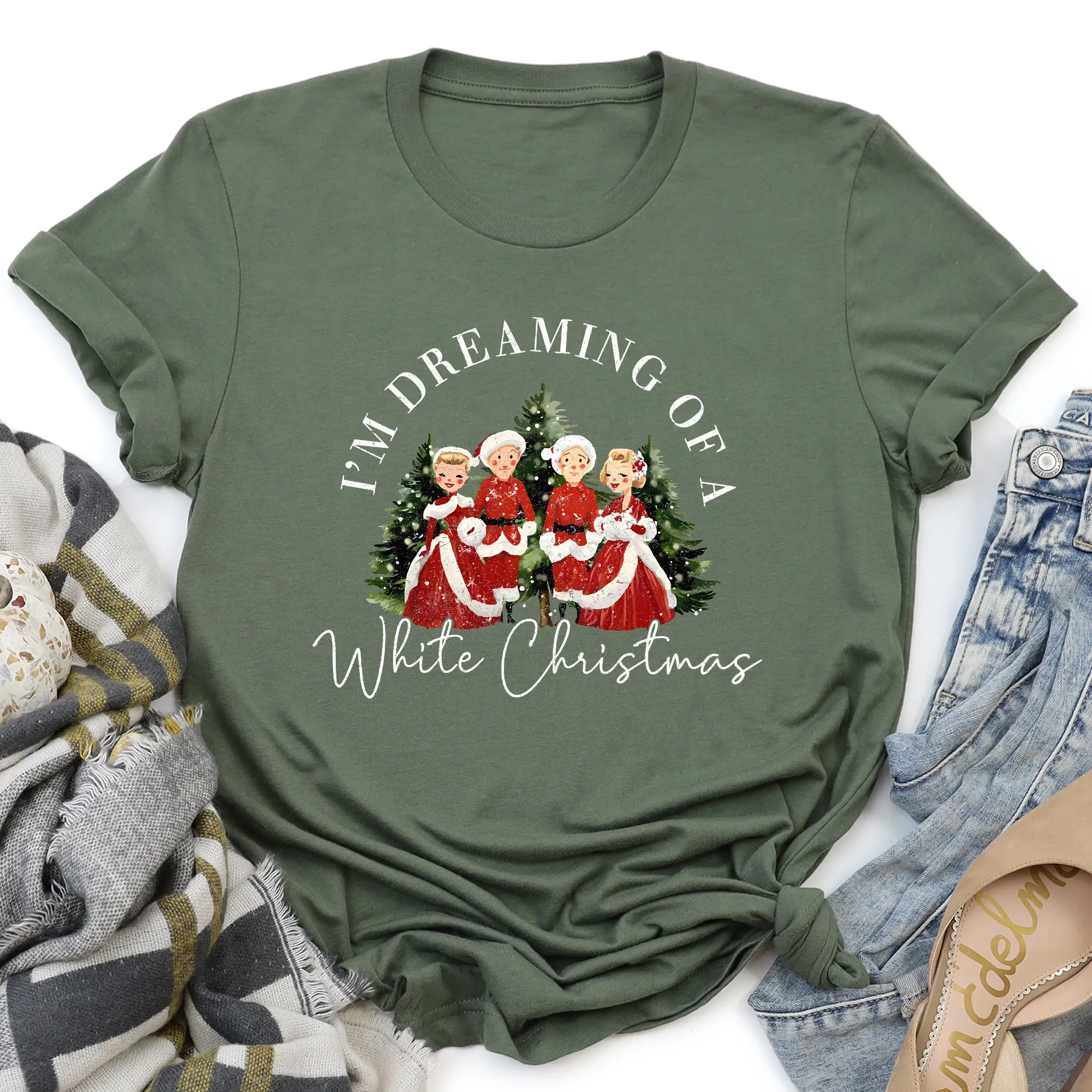 I'm Dreaming Of A White Christmas Movie, Super Soft Tshirt, Classic, Musical sold by Refinery Number One product image thumbnail 2