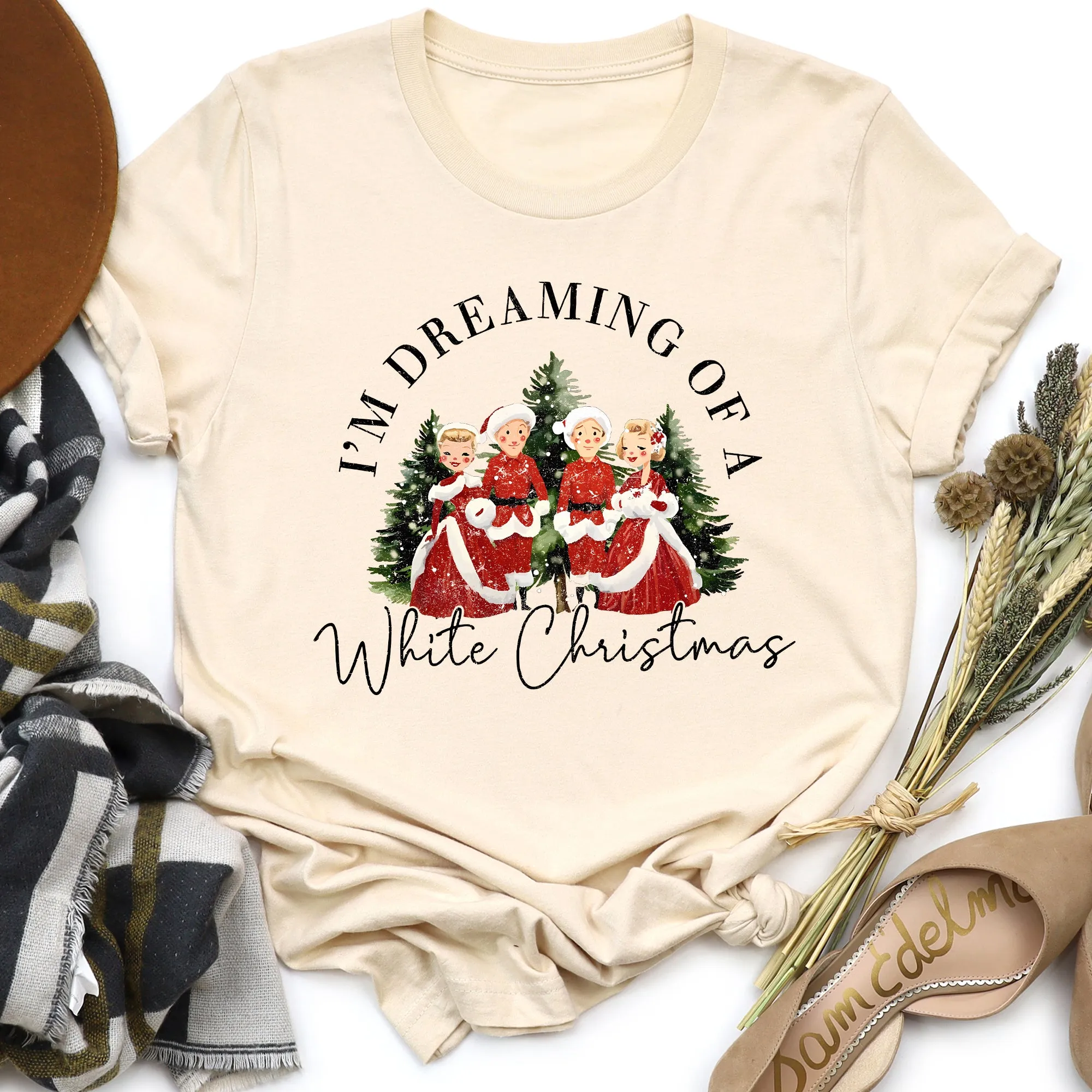 I'm Dreaming Of A White Christmas Movie, Super Soft Tshirt, Classic, Musical sold by Refinery Number One product image thumbnail 3