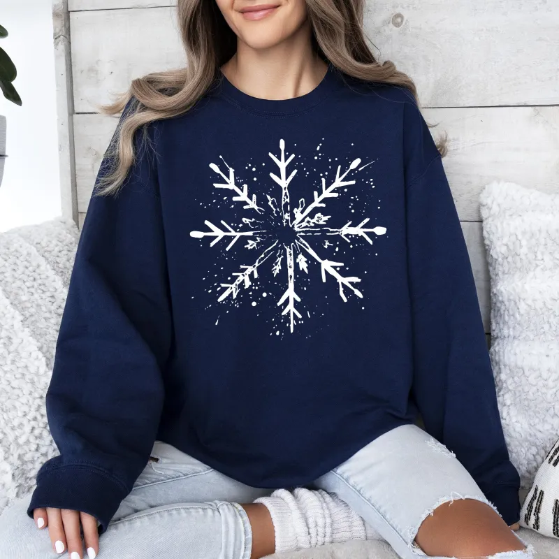 Snowflake, Winter, Sweatshirt sold by Refinery Number One