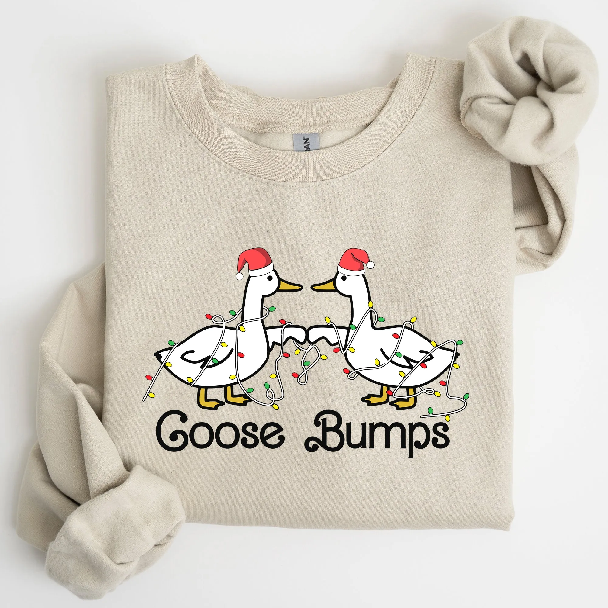 Goose Fist Bumps, Christmas, Santa, Cute, Funny, Xmas Sweatshirt sold by Refinery Number One product image thumbnail 2