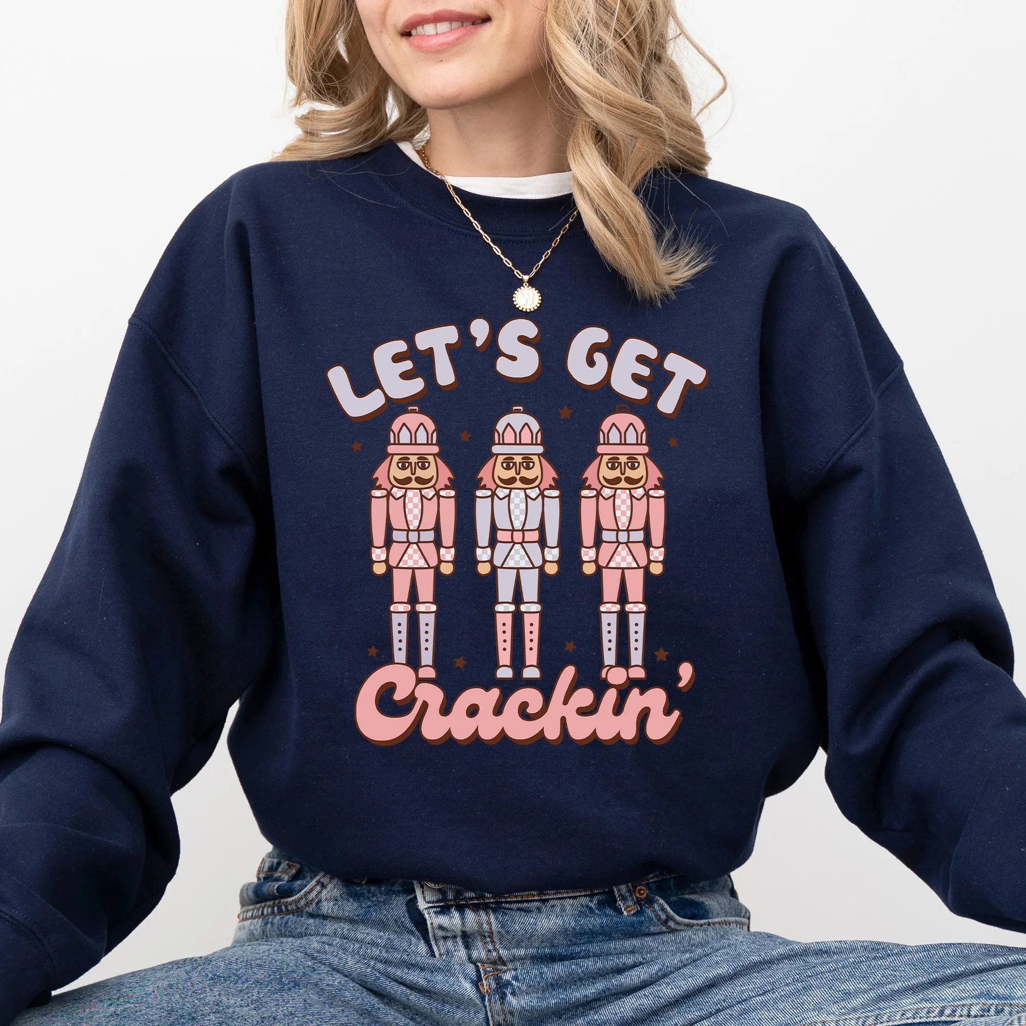 Let's Get Crackin, Nutcrackers, Christmas, Ballet, Santa, Winter, Xmas Sweatshirt sold by Refinery Number One product image thumbnail 5