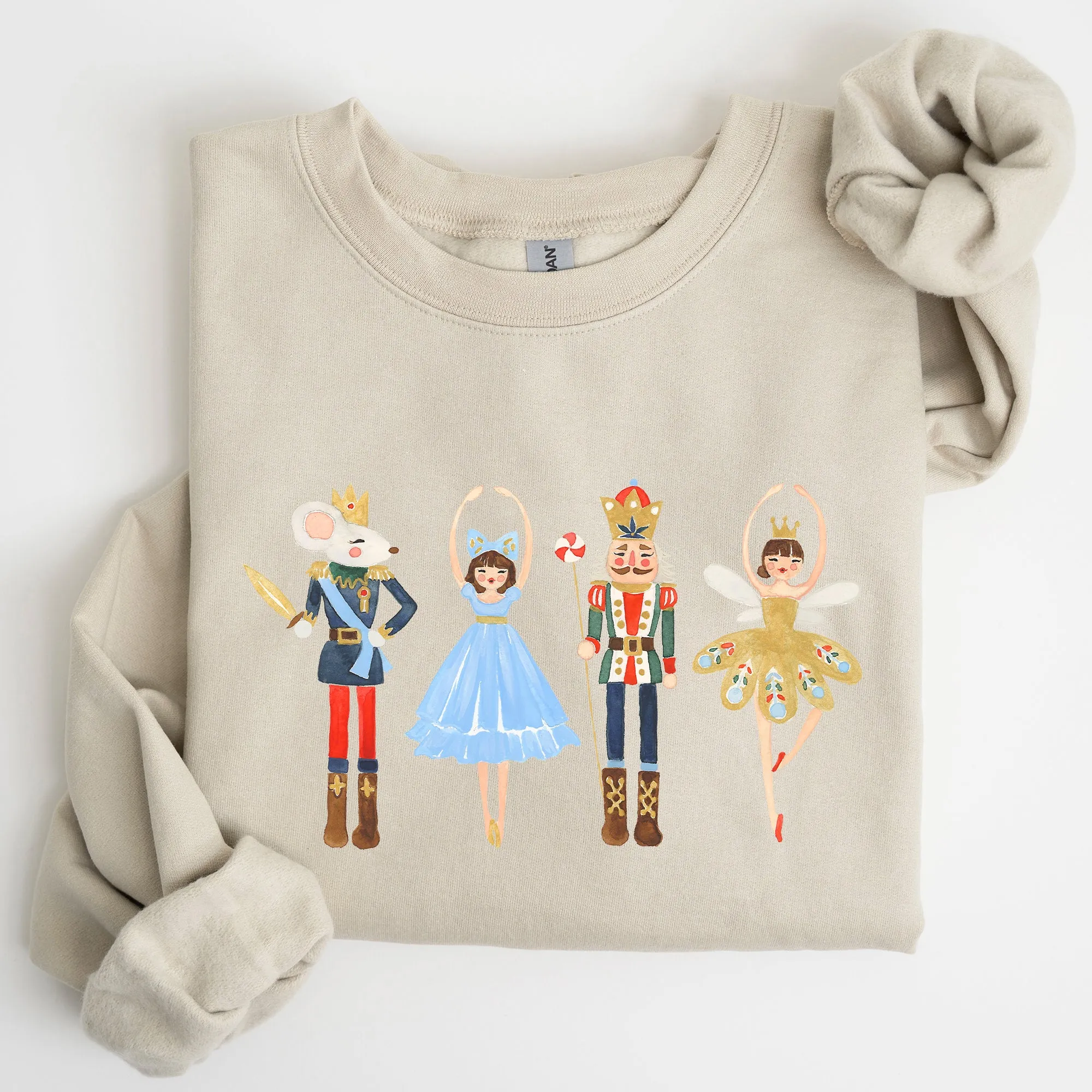 Nutcracker, Christmas, Sugar Plum Fairy, Noel, Santa, Winter, Ballerina, Xmas, Ballet Sweatshirt sold by Refinery Number One product image thumbnail 3