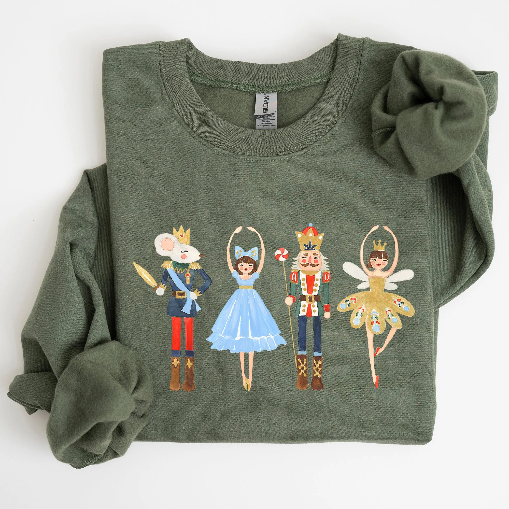 Nutcracker, Christmas, Sugar Plum Fairy, Noel, Santa, Winter, Ballerina, Xmas, Ballet Sweatshirt sold by Refinery Number One