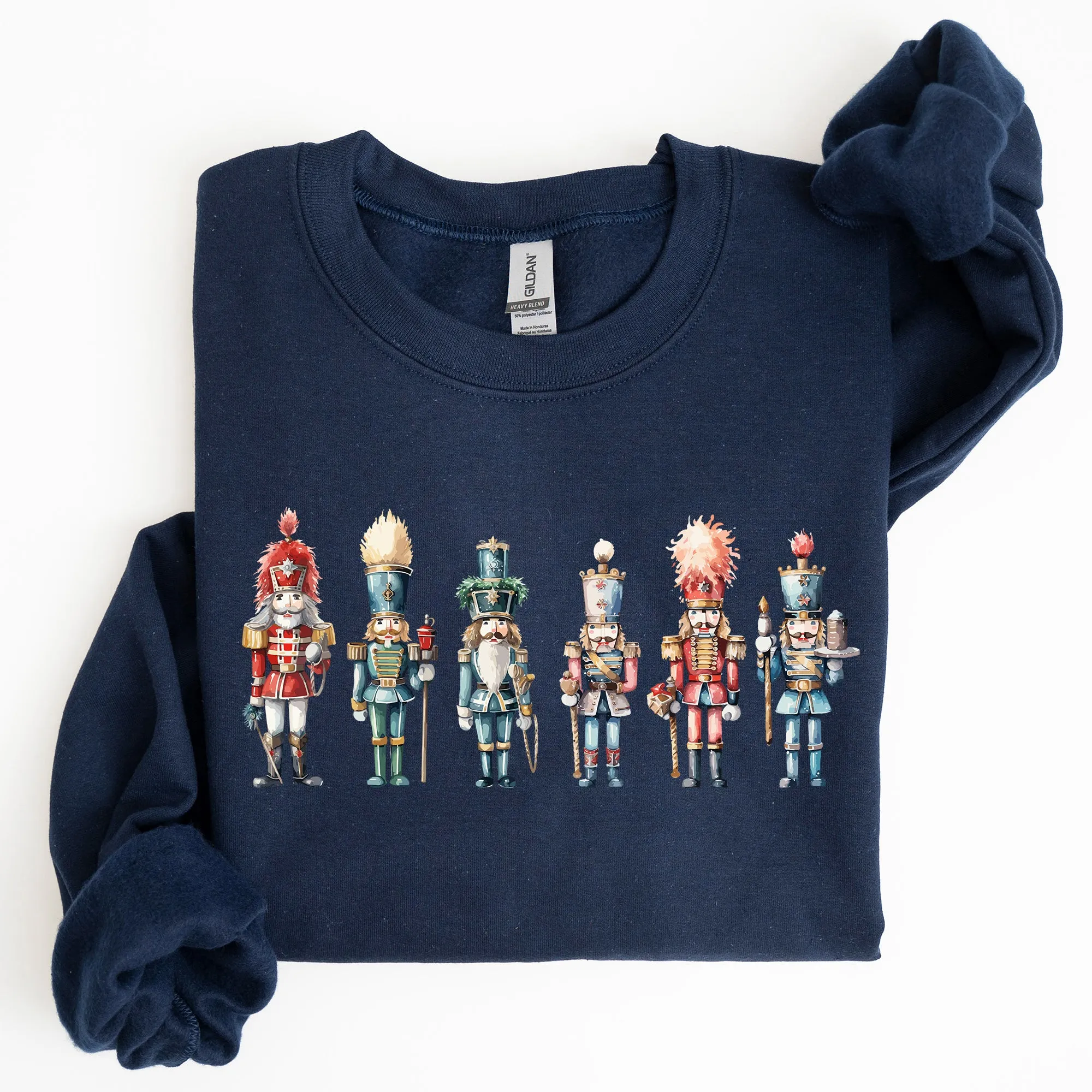 Nutcrackers, Christmas, Santa, Winter, Xmas, Snow, Winter, Ballet Sweatshirt sold by Refinery Number One product image thumbnail 5