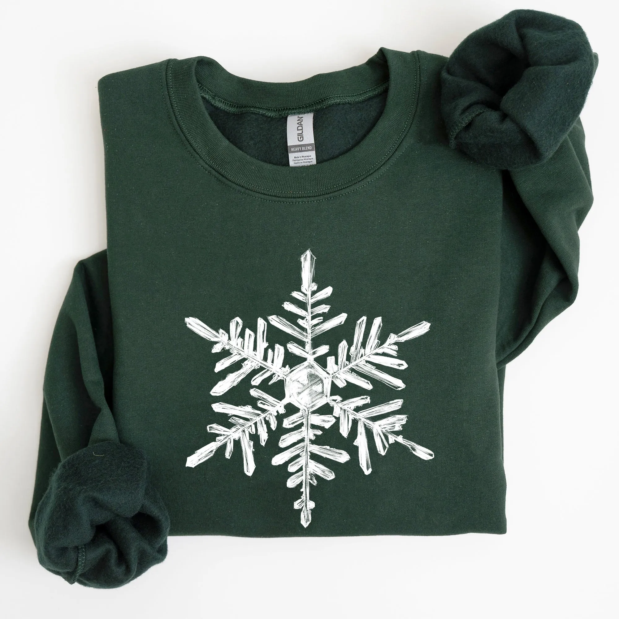 Snowflake, Beautiful, Winter, Christmas, Snow, Xmas Sweatshirt sold by Refinery Number One