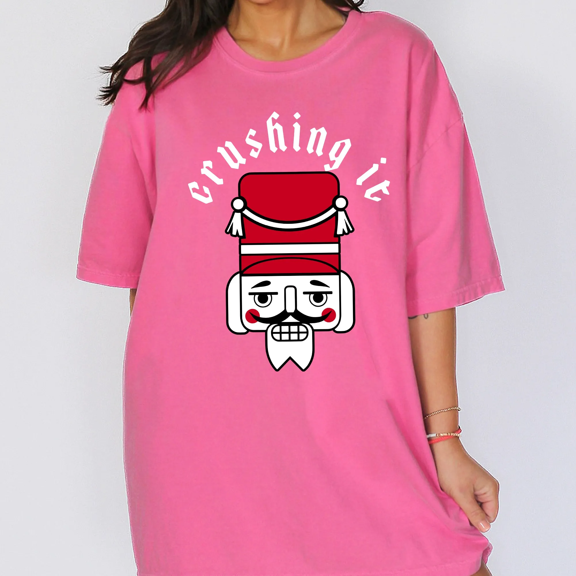 Crushing It, Retro Nutcracker, Christmas, Ballet, Winter, Santa, Xmas Tshirt Comfort Colors T-Shirt sold by Refinery Number One product image thumbnail 5