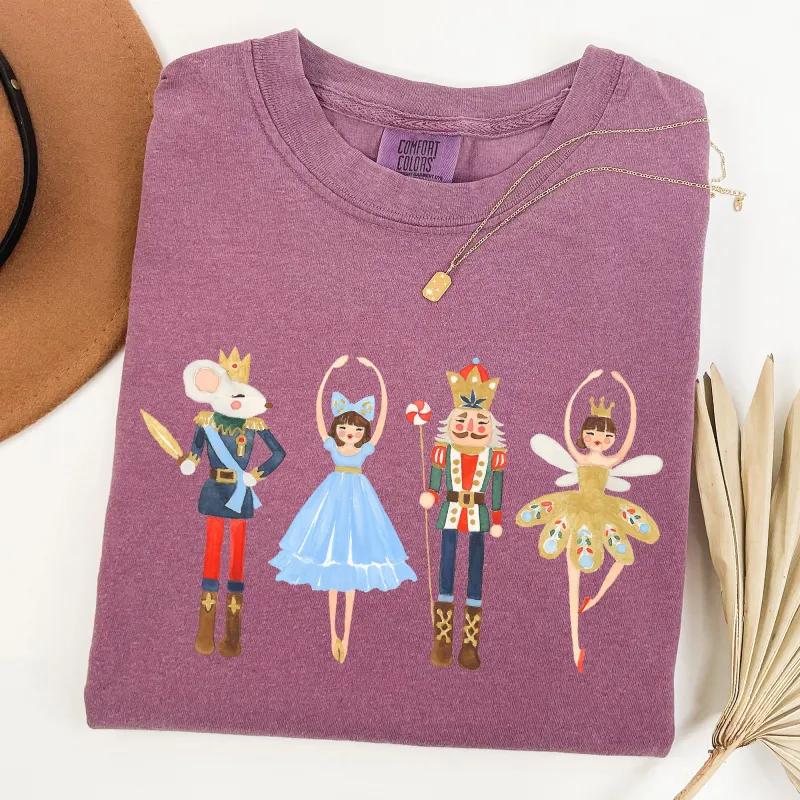 Nutcracker, Christmas, Sugar Plum Fairy, Noel, Santa, Winter, Ballerina, Xmas, Ballet Tshirt Comfort Colors T-Shirt sold by Refinery Number One