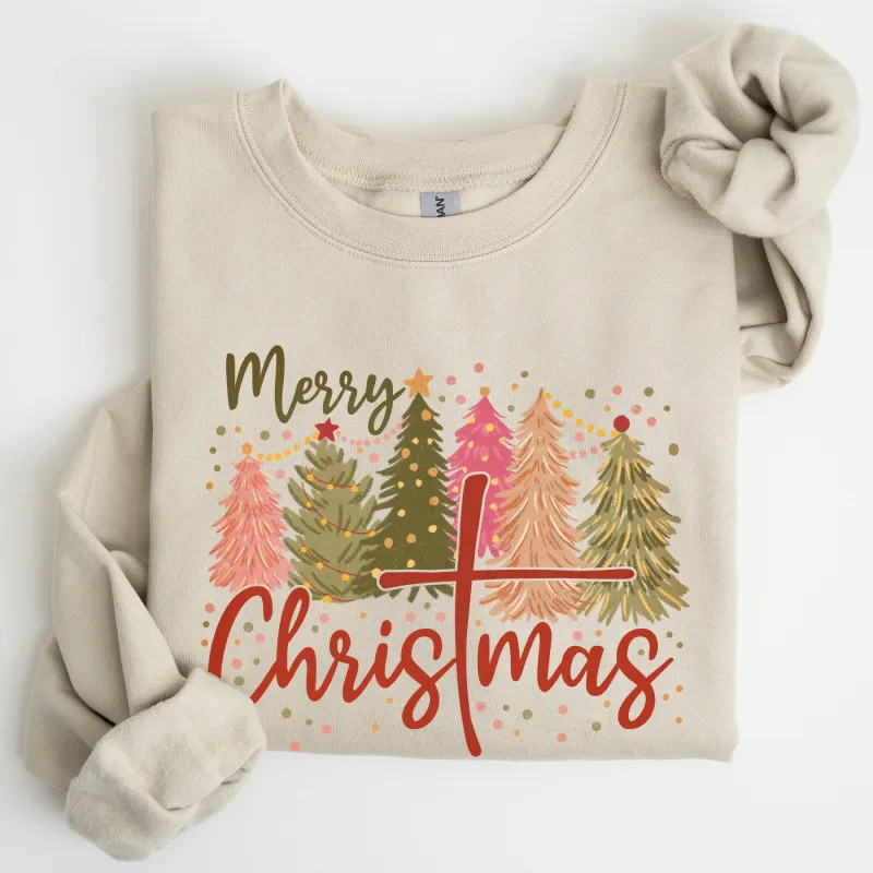 Merry Christmas, Christ, Religious, Gospel, Faith Sweatshirt sold by Refinery Number One