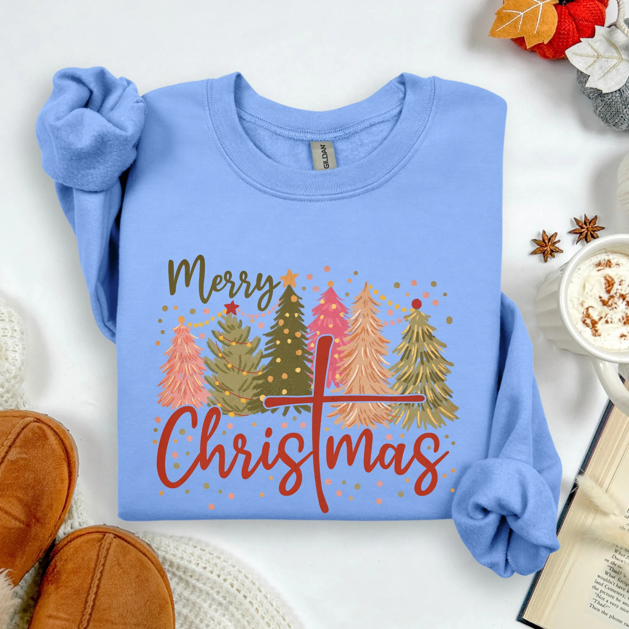 Merry Christmas, Christ, Religious, Gospel, Faith Sweatshirt sold by Refinery Number One product image thumbnail 5