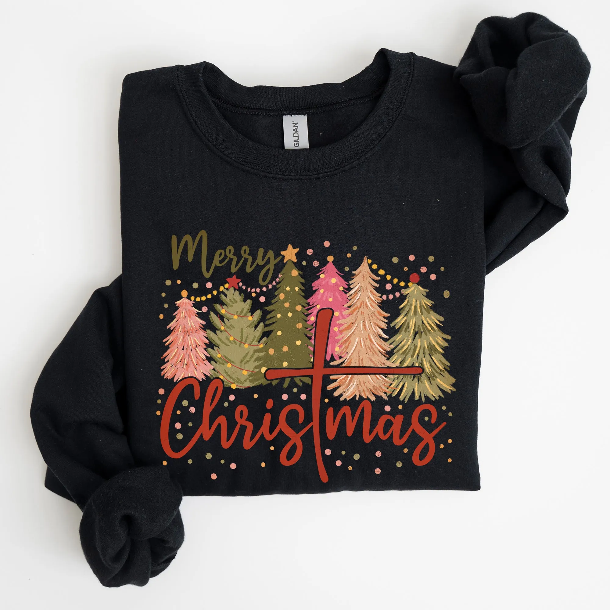 Merry Christmas, Christ, Religious, Gospel, Faith Sweatshirt sold by Refinery Number One product image thumbnail 4
