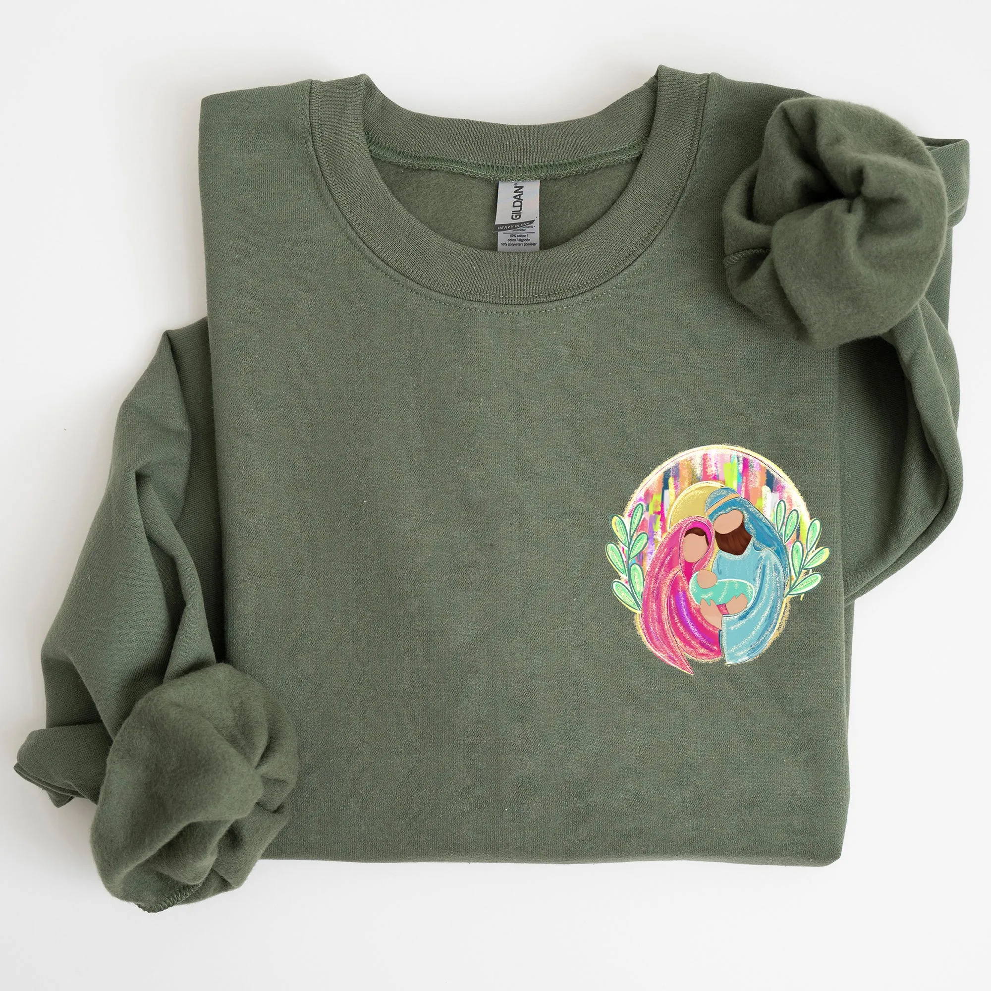 True Story, Nativity, Pocket, Christmas, Christian, Faith, Gospel Sweatshirt sold by Refinery Number One product image thumbnail 3