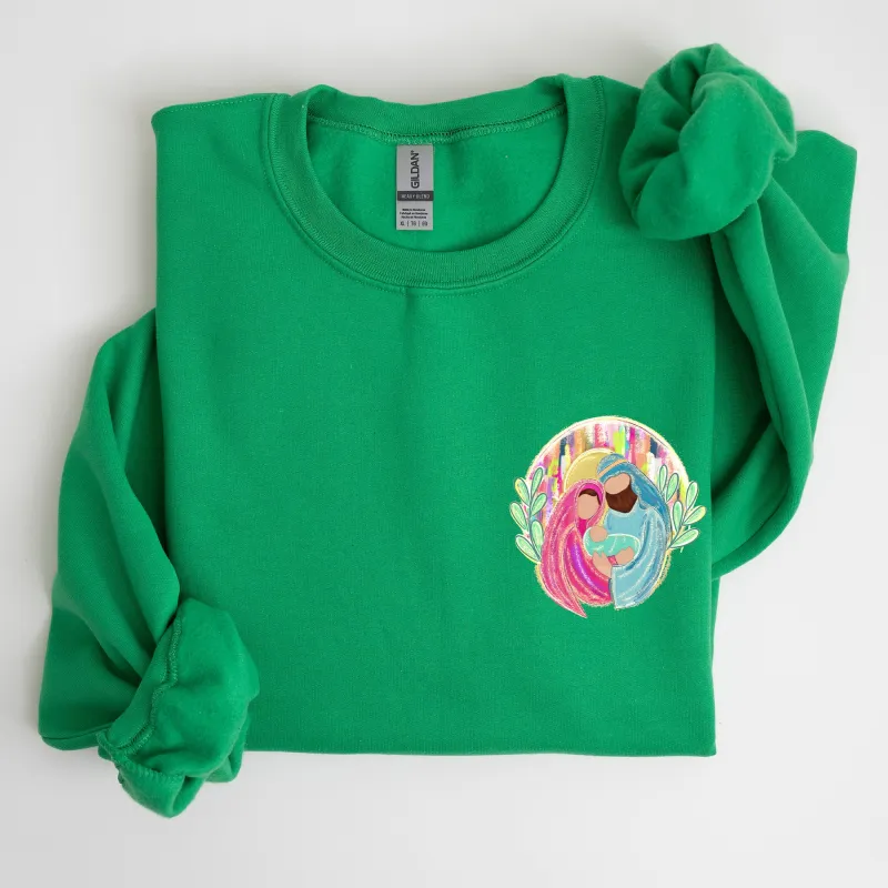 True Story, Nativity, Pocket, Christmas, Christian, Faith, Gospel Sweatshirt sold by Refinery Number One