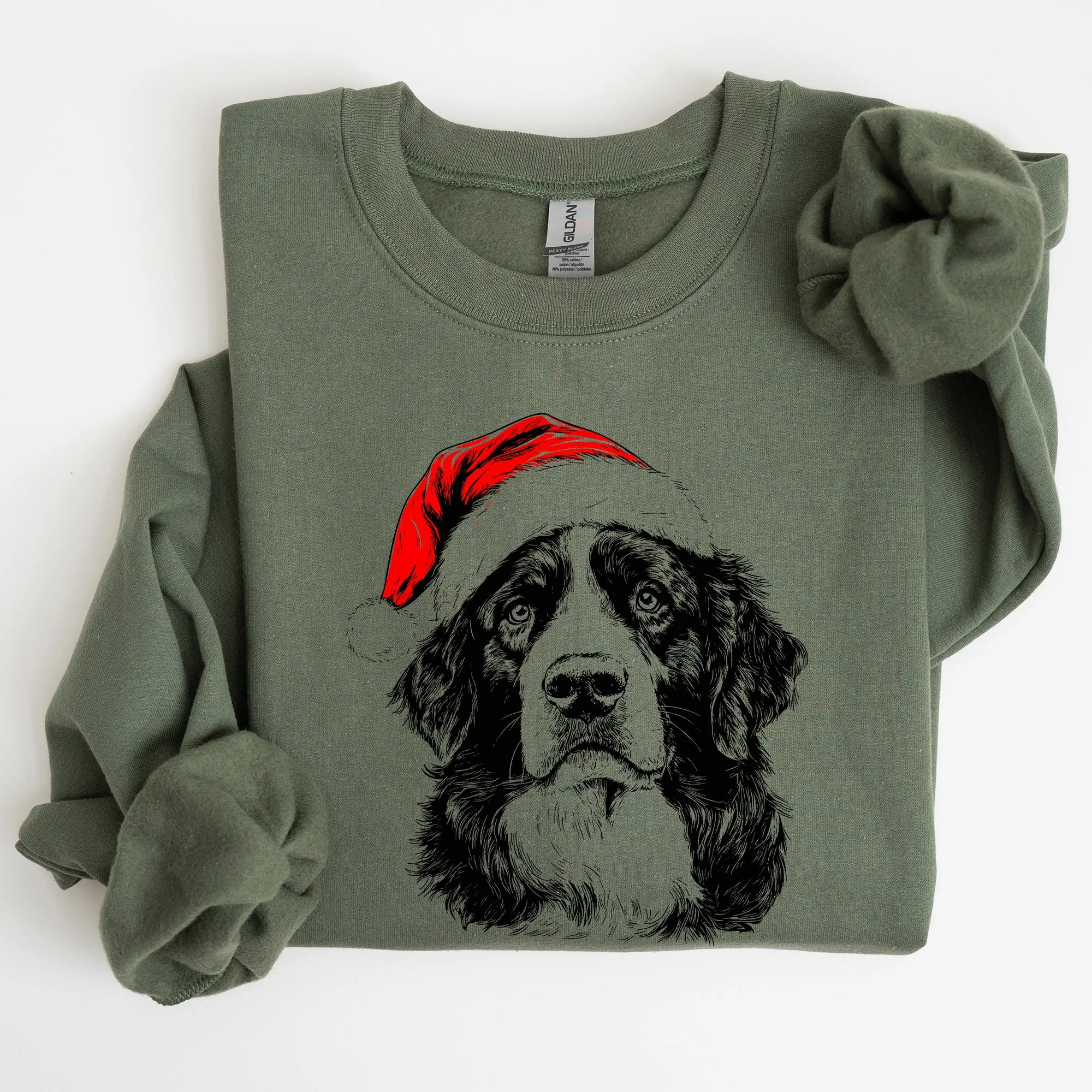 Bernese Mountain, Santa, Dog, Christmas, Dog Lover, Pet Sweatshirt sold by Refinery Number One product image thumbnail 5