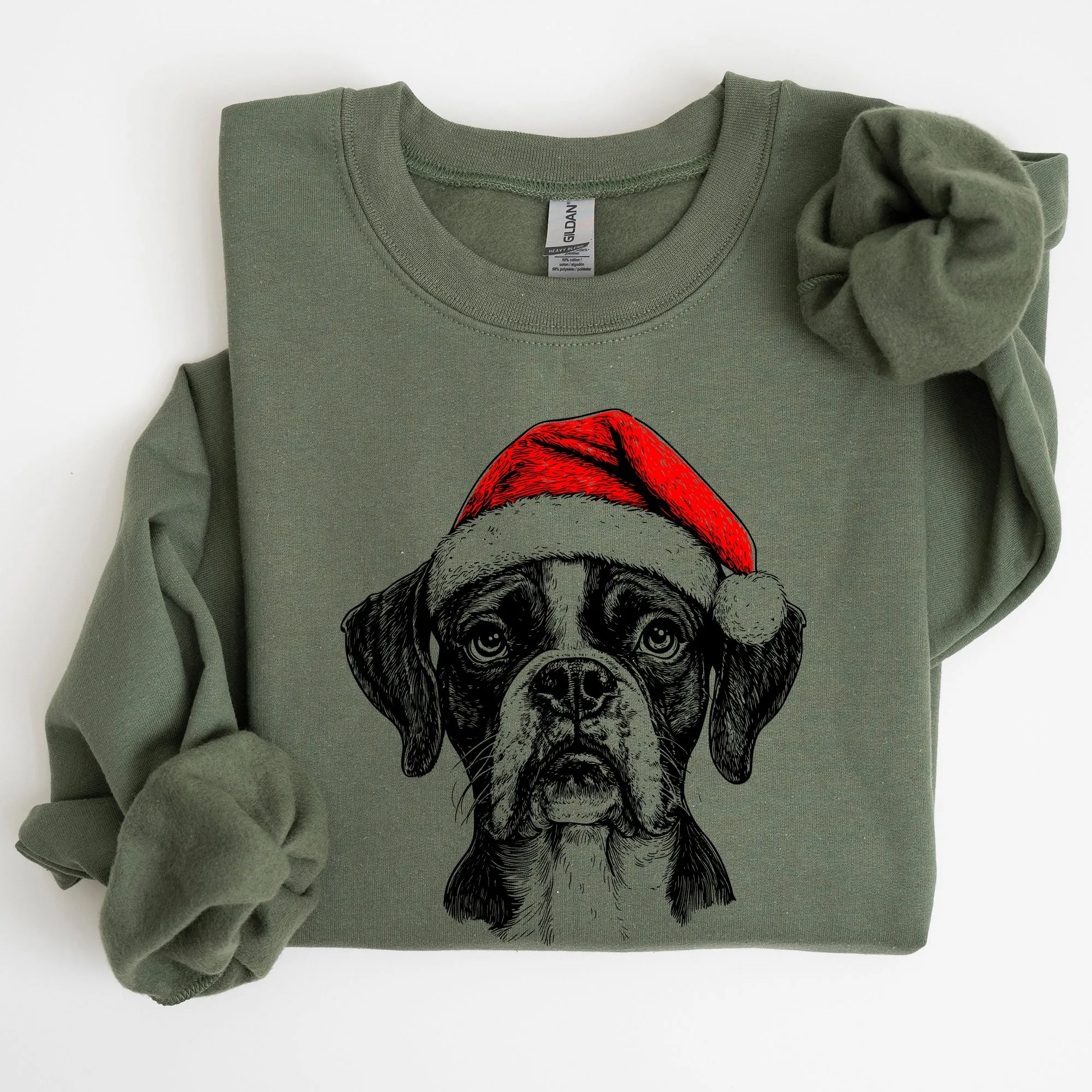 Boxer, Santa, Dog, Christmas, Dog Lover, Pet Sweatshirt sold by Refinery Number One product image thumbnail 4