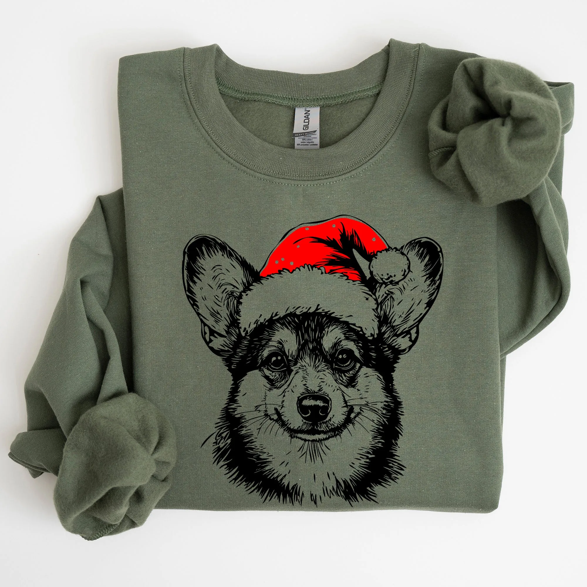Corgi, Santa, Dog, Christmas, Dog Lover, Pet Sweatshirt sold by Refinery Number One product image thumbnail 5