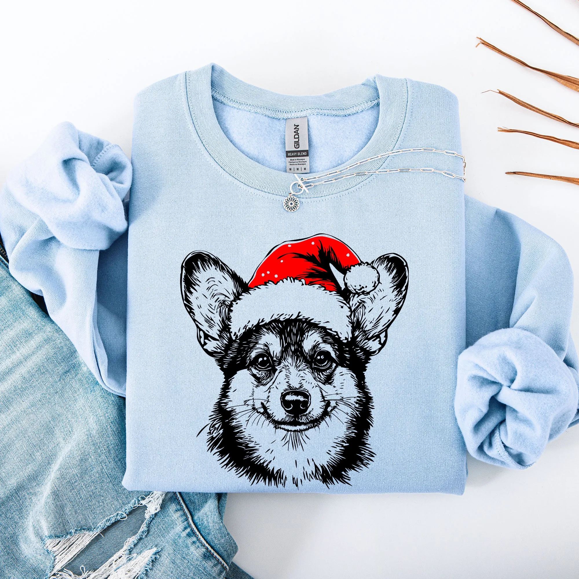 Corgi, Santa, Dog, Christmas, Dog Lover, Pet Sweatshirt sold by Refinery Number One product image thumbnail 3