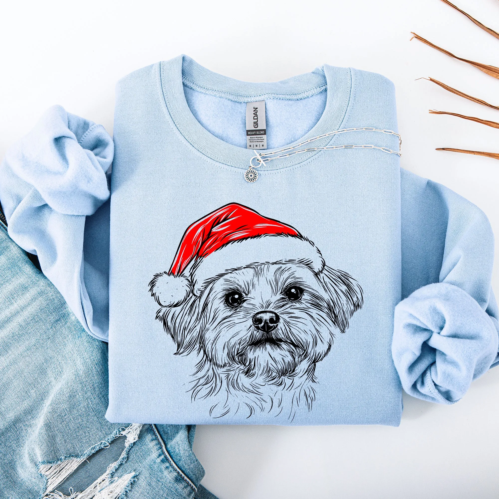 Maltese, Santa, Dog, Christmas, Dog Lover, Pet Sweatshirt sold by Refinery Number One product image thumbnail 5