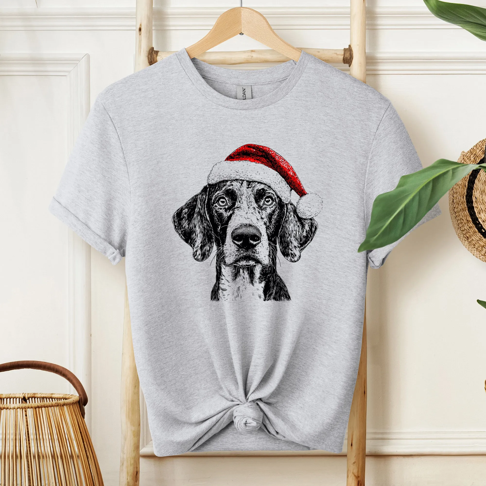 German Shorthaired, Santa, Dog, Christmas, Dog Lover, Pet T-Shirt Comfort Colors T-Shirt sold by Refinery Number One product image thumbnail 3