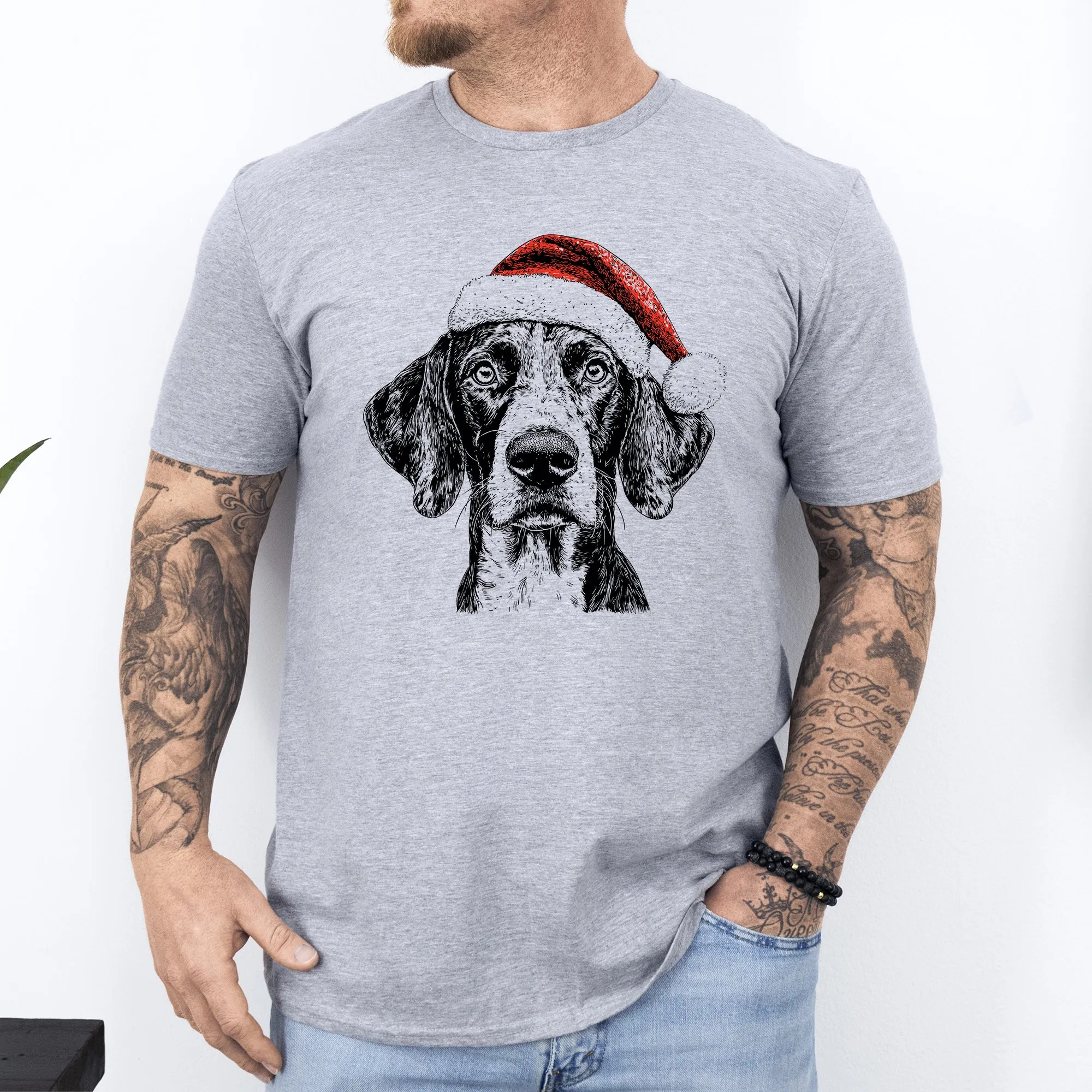 German Shorthaired, Santa, Dog, Christmas, Dog Lover, Pet T-Shirt Comfort Colors T-Shirt sold by Refinery Number One product image thumbnail 2