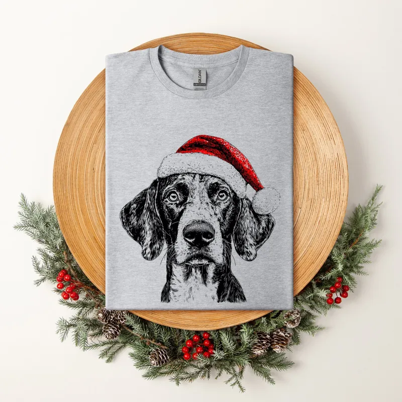 German Shorthaired, Santa, Dog, Christmas, Dog Lover, Pet T-Shirt Comfort Colors T-Shirt made by Refinery Number One