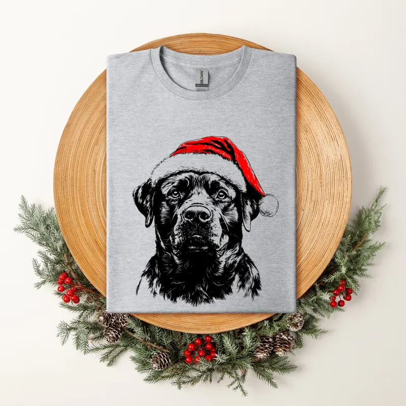 Rottweiler, Santa, Dog, Christmas, Dog Lover, Pet T-Shirt Comfort Colors T-Shirt sold by Refinery Number One