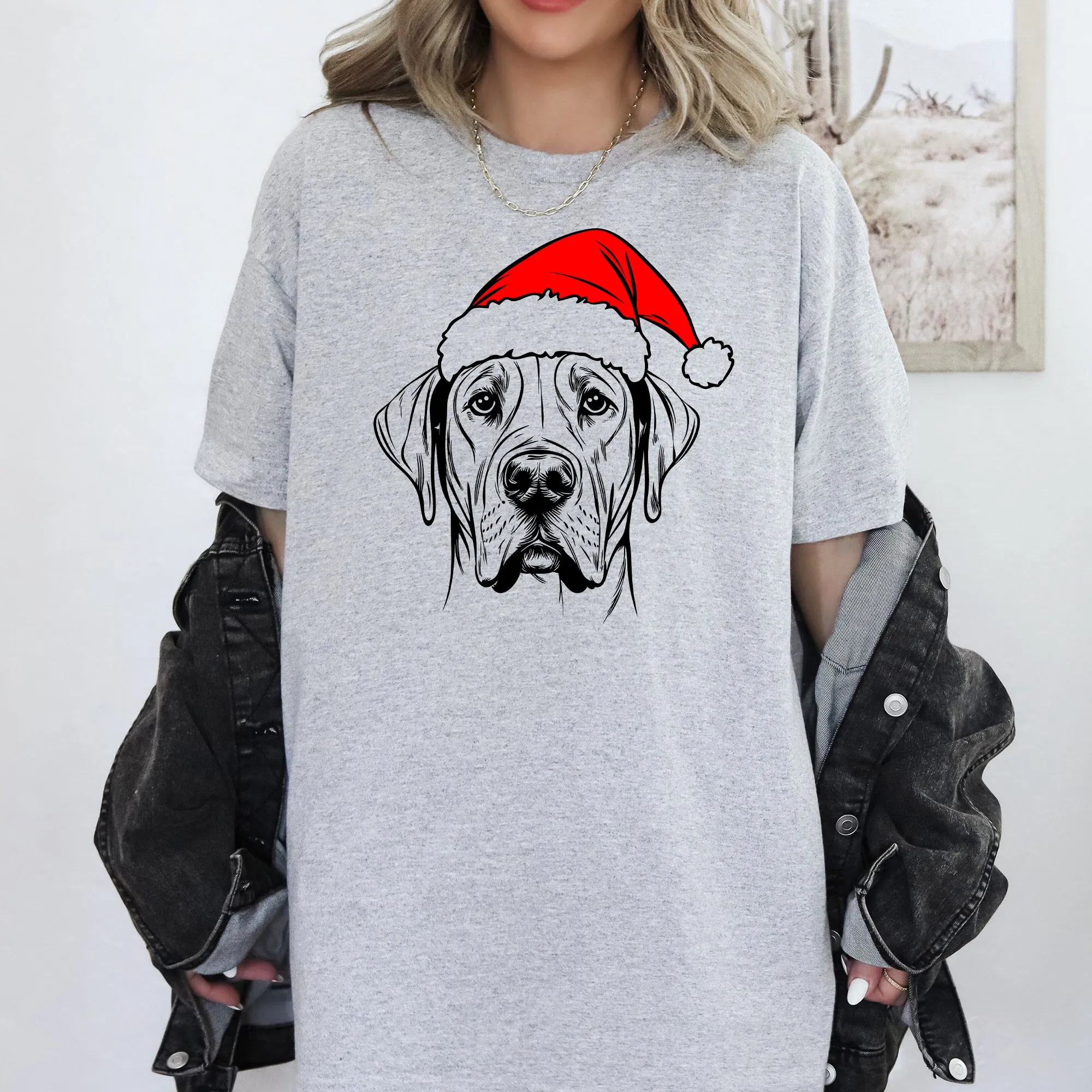 Great Dane, Santa, Dog, Christmas, Dog Lover, Pet T-Shirt Comfort Colors T-Shirt sold by Refinery Number One product image thumbnail 3