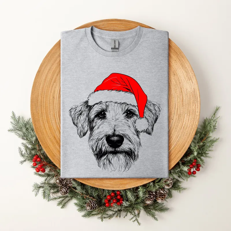 Wheaten Terrier, Santa, Dog, Christmas, Dog Lover, Pet T-Shirt Comfort Colors T-Shirt made by Refinery Number One