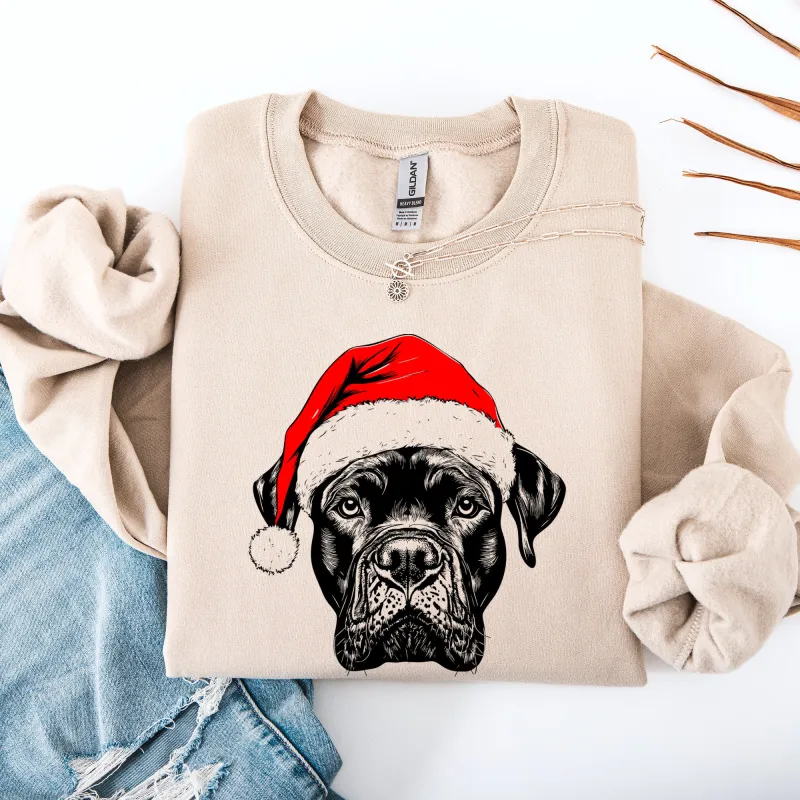 Cane Corso, Santa, Dog, Christmas, Dog Lover, Pet Sweatshirt sold by Refinery Number One