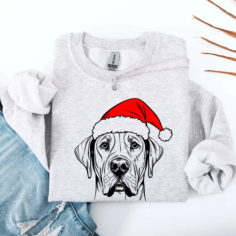 Great Dane, Santa, Dog, Christmas, Dog Lover, Pet Sweatshirt sold by Refinery Number One