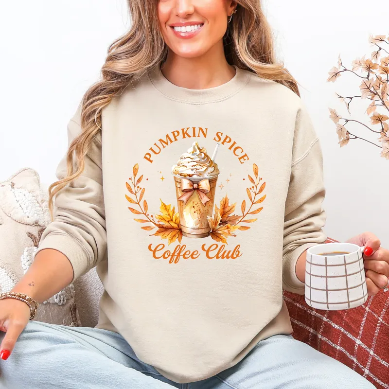Pumpkin Spice Coffee Club, Autumn, Halloween, Fall Sweatshirt sold by Refinery Number One