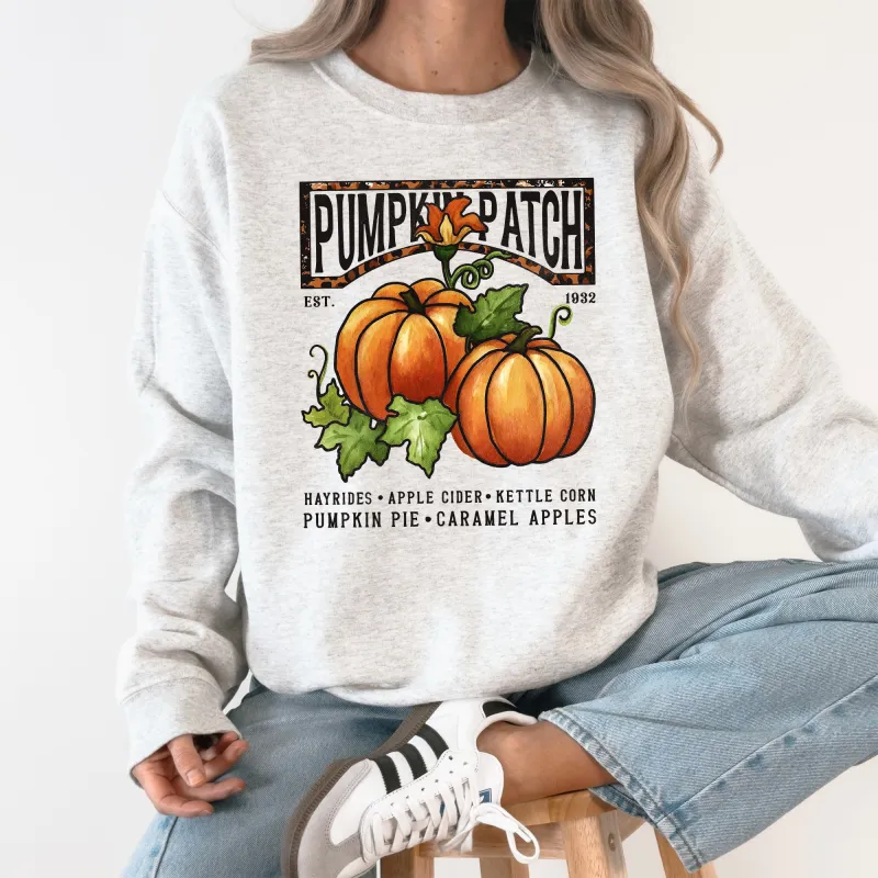 Pumpkin Patch, Autumn, Fall, Halloween Sweatshirt sold by Refinery Number One