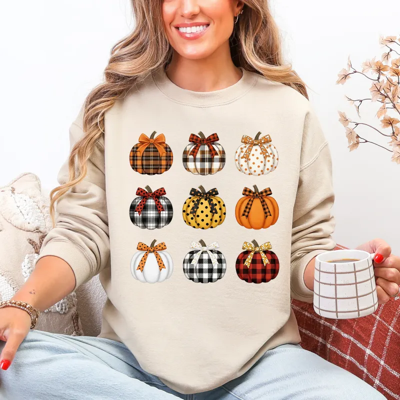 Patterned Pumpkins, Classic, Halloween, Fall, Autumn Sweatshirt made by Refinery Number One