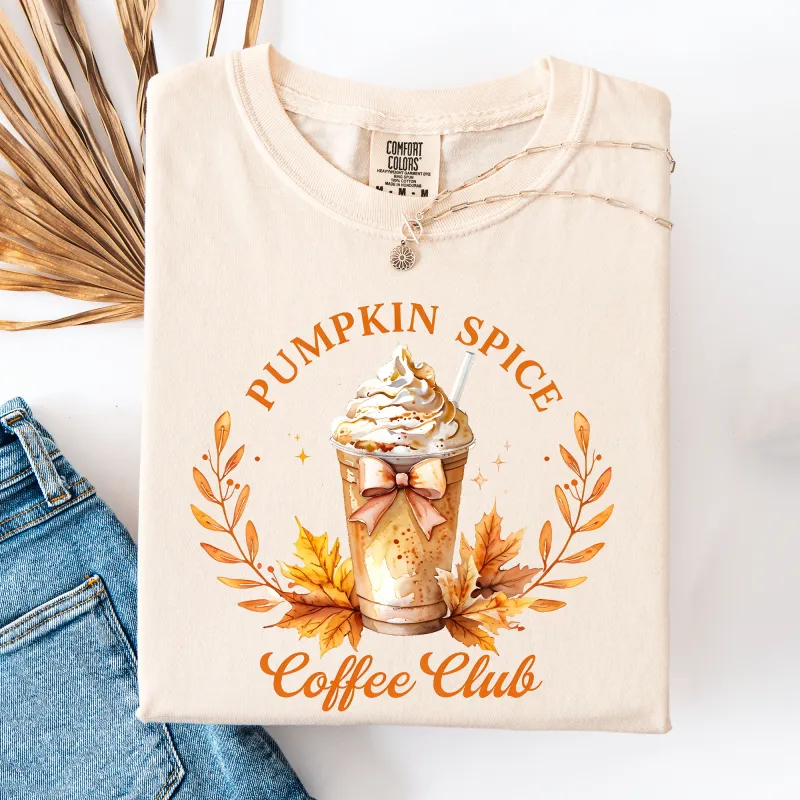 Pumpkin Spice Coffee Club, Autumn, Halloween, Fall, Comfort Colors T-Shirt sold by Refinery Number One