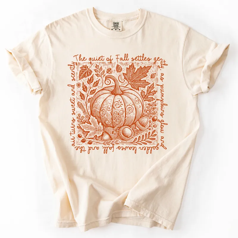 Fall Quote, Pumpkin, Autumn, Minimalist, Pretty, Comfort Colors T-Shirt sold by Refinery Number One