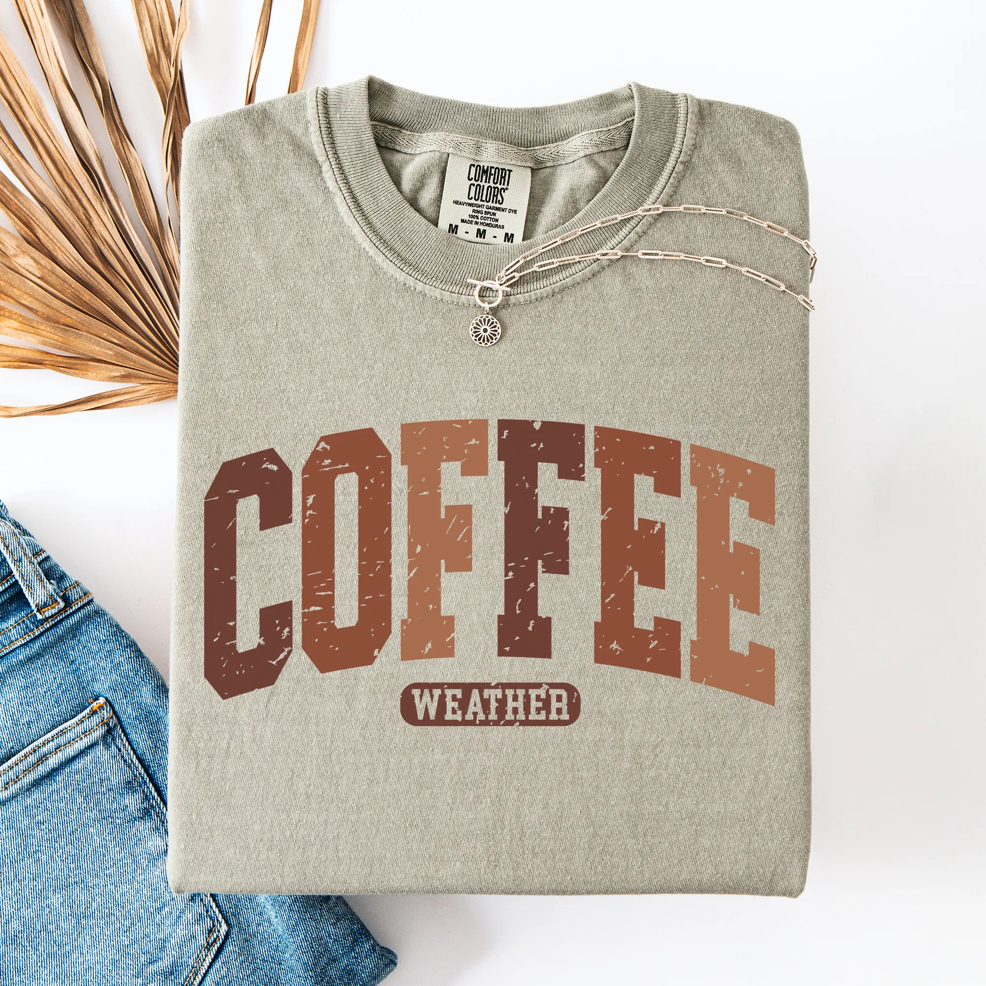 Coffee Weather Checkered Pumpkin Autumn Cozy Vintage-Inspired Comfort Colors Tee sold by Refinery Number One product image thumbnail 2