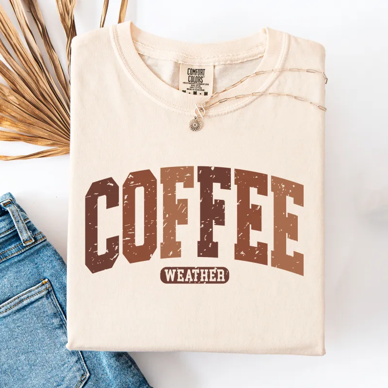 Coffee Weather, Pumpkin, Autumn, Fall, Comfort Colors T-Shirt sold by Refinery Number One